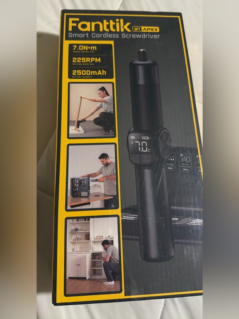 Fanttik Smart Cordless Screwdriver in Black